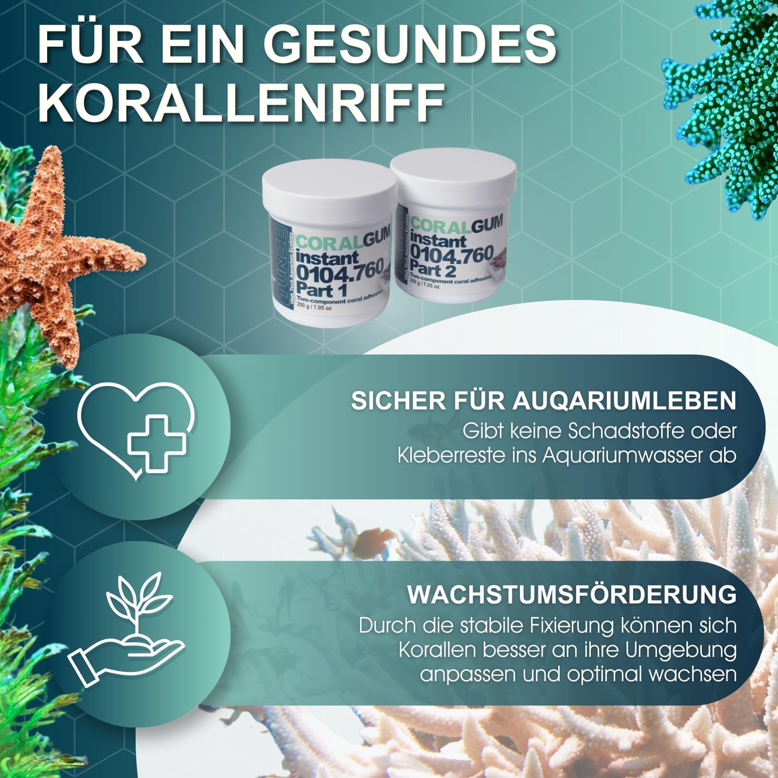 Tunze Coral Gum Instant durcissement rapide et flexible après utilisation