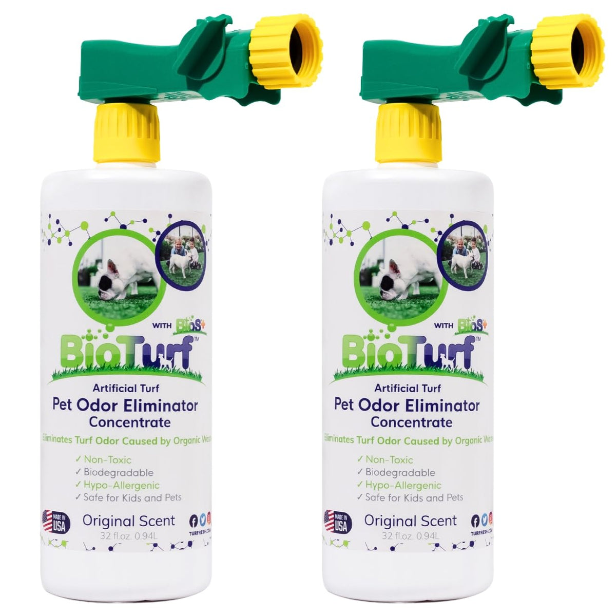 BioS+ TurFresh – bouteille 32 onces prête à l’emploi pour neutraliser les odeurs extérieures.
