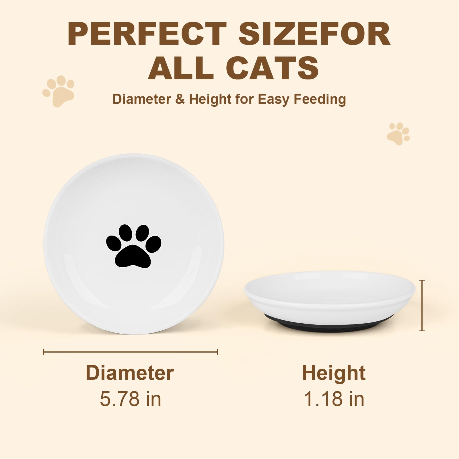 Bols Turfson pour nourriture humide, parfait pour l’alimentation quotidienne des chats d’intérieur.