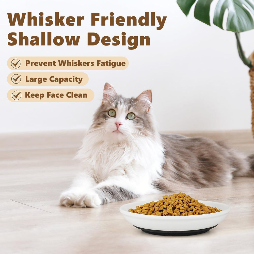 Turfson - gamelles-chat-ceramique-base-silicone-anti-derapante : stabilité et repas sans glissements