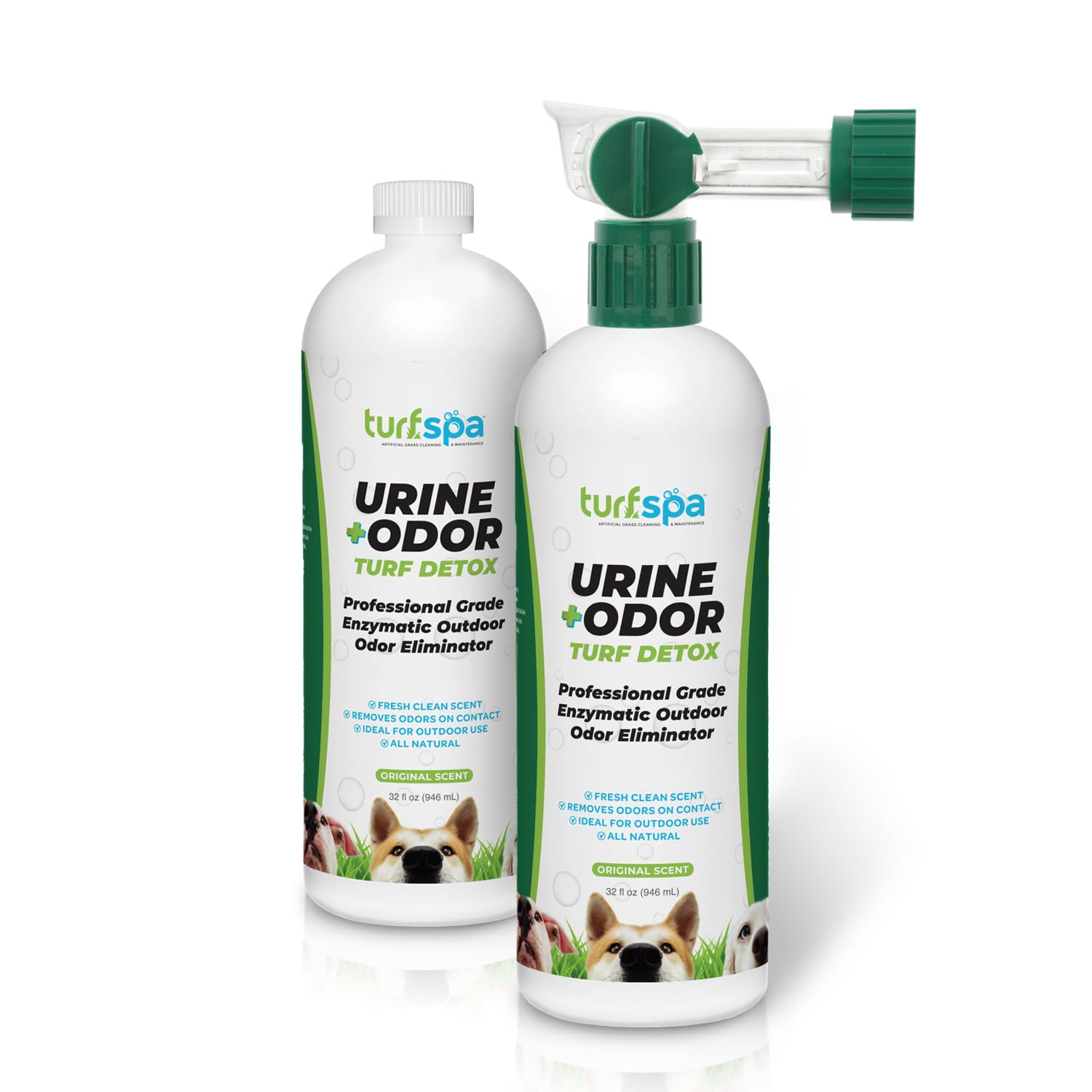 TurfSpa Turf Detox — Bouteille 32oz prête à l’emploi pour un nettoyage extérieur efficace.