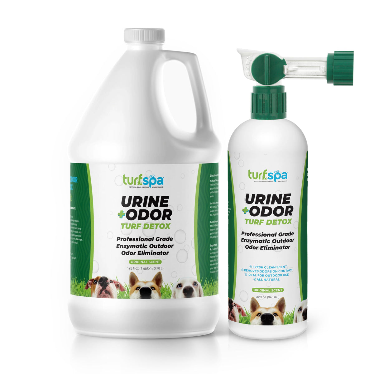 TurfSpa Turf Detox – pulvérisateur 32 oz, élimination efficace des odeurs.