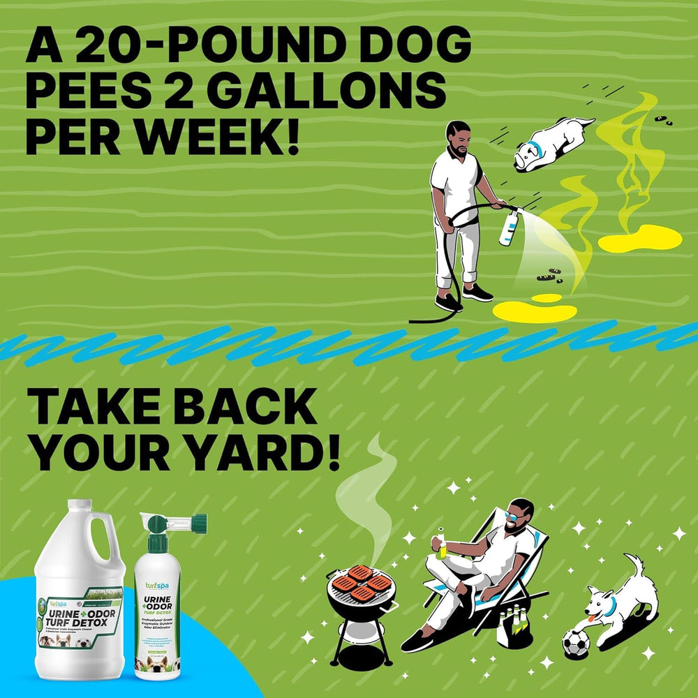 TurfSpa Turf Detox — Zone sûre pour enfants et animaux, après utilisation espaces extérieurs propres.