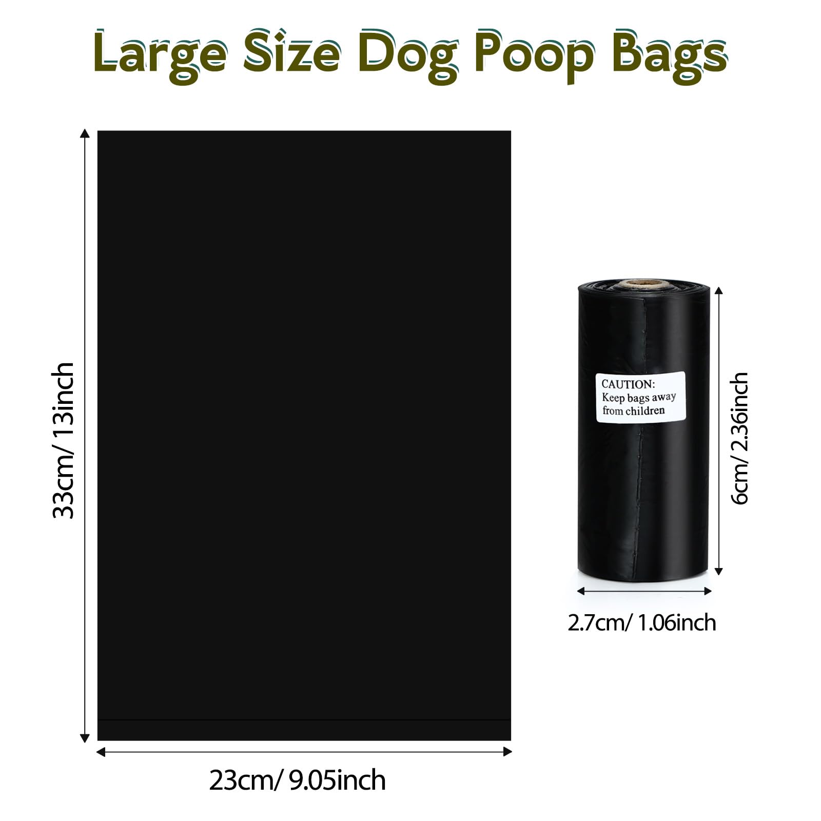 Sacs TVOOD 33x23 cm adaptés à tous les chiens.