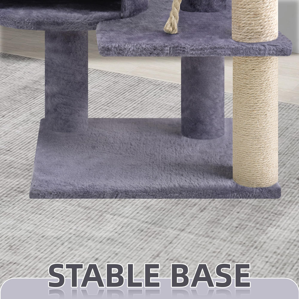 TWDEPART arbre-chat 42-5 hamac-chat pour sieste confortable