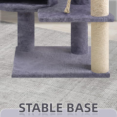 TWDEPART arbre-chat 42-5 hamac-chat pour sieste confortable