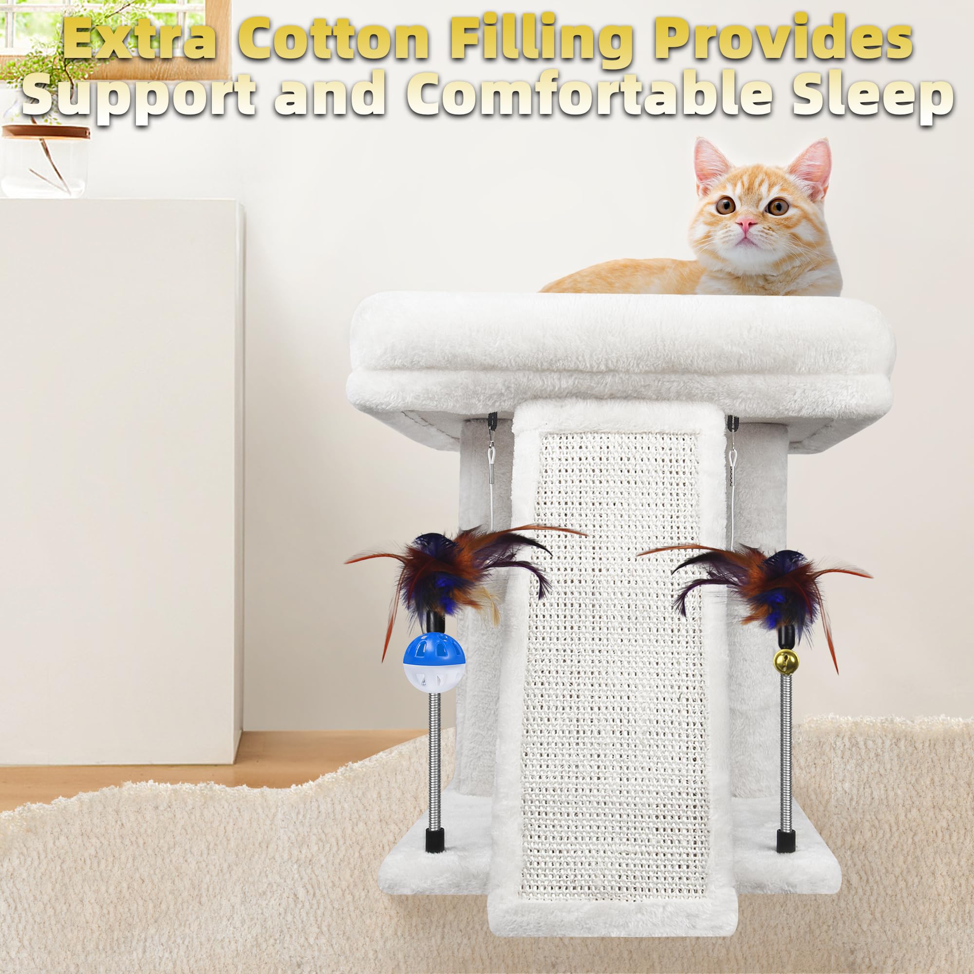 Matériaux durables TWDEPART, adapté aux chats de toutes tailles.