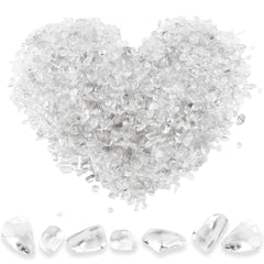 Twdrer quartz blanc, petits morceaux irréguliers pour décoration pots et aquariums.