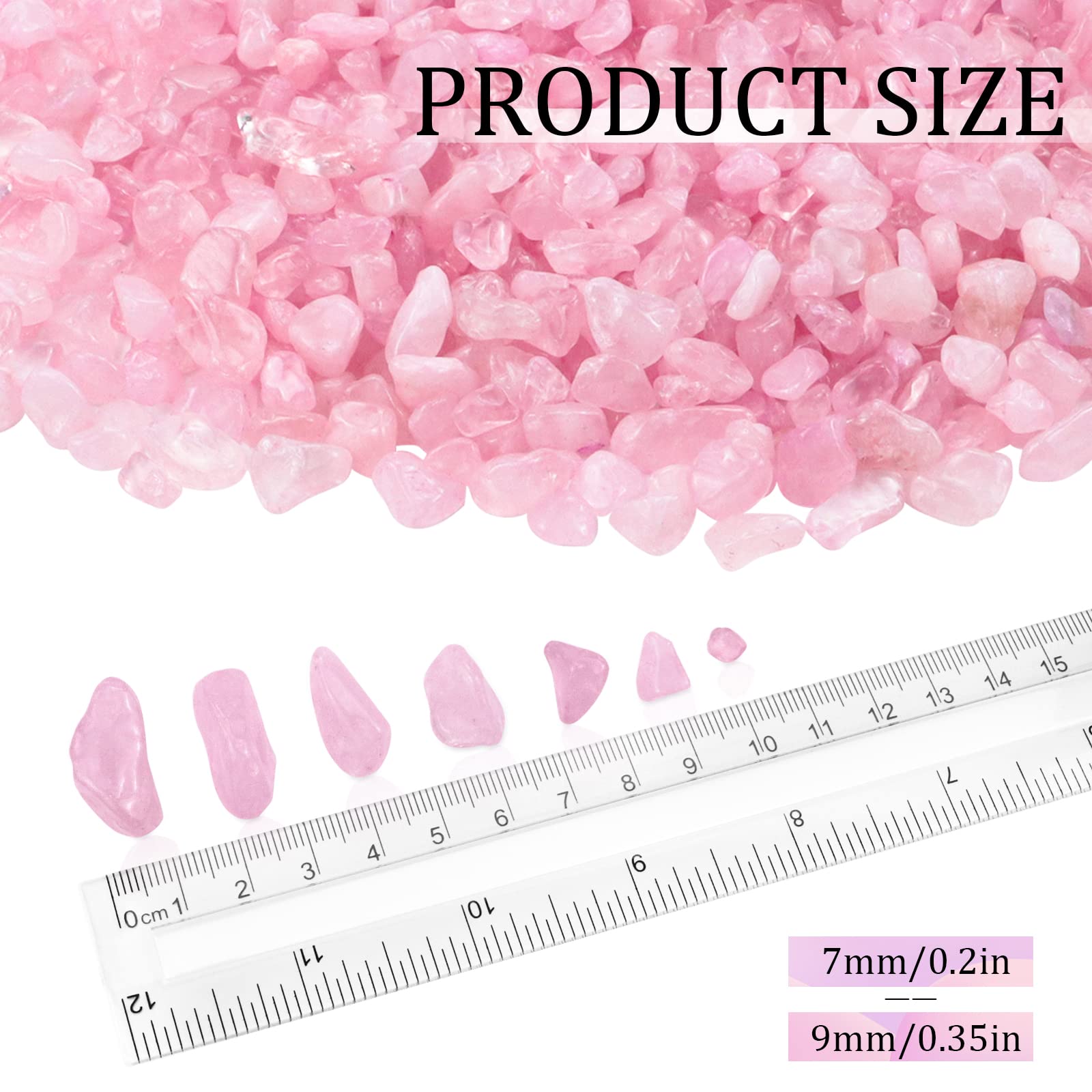 Twdrer quartz rose translucide, parfait pour bijoux et incrustations décoratives.