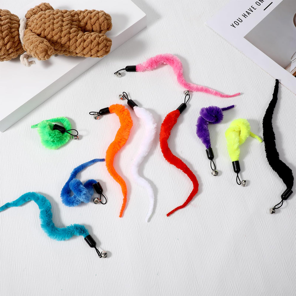 Jouet-ver accessoire Tweruna avec clochettes à plumes pour plaisir accru