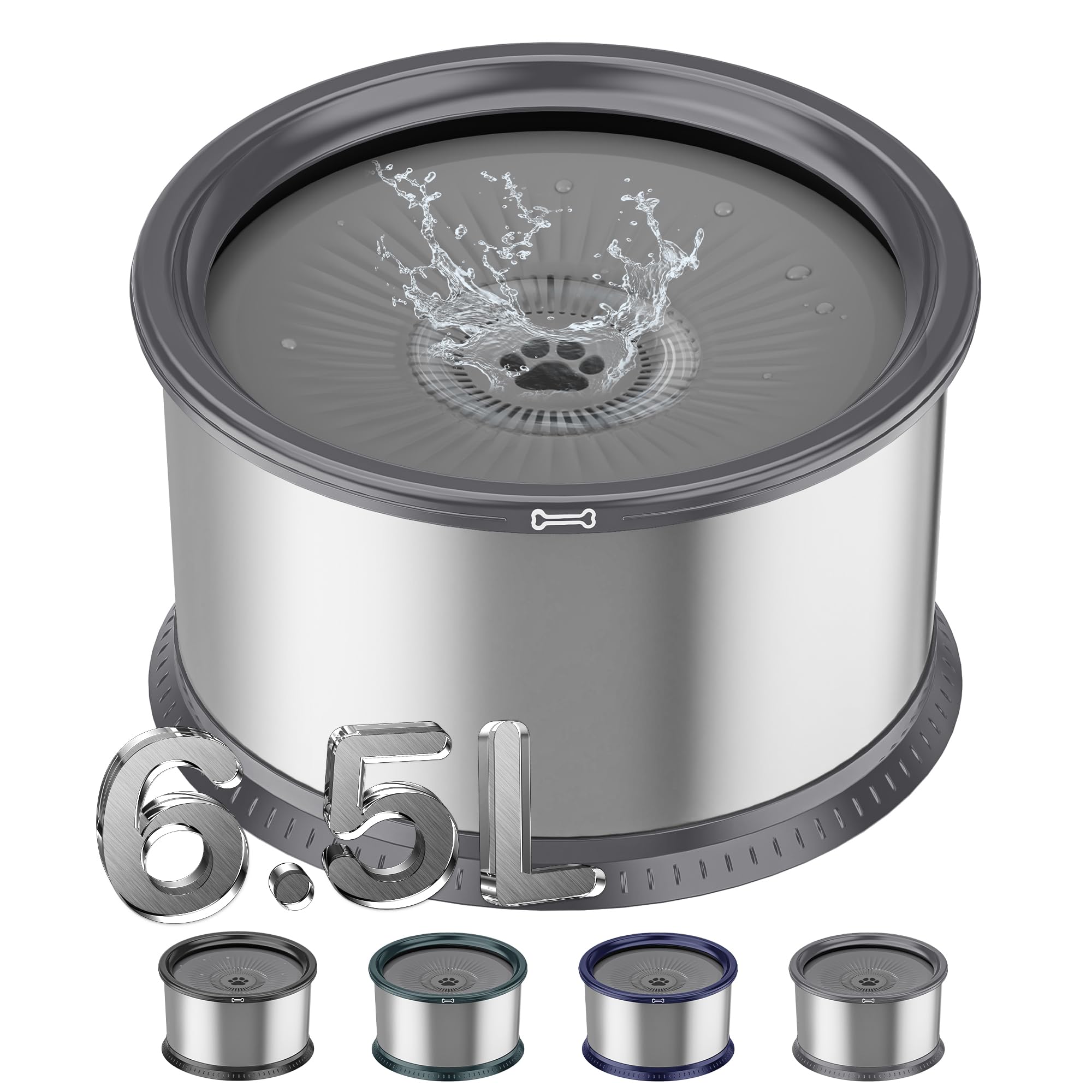 Twinsing bol eau chien capacite 6-5l: hydratation continue pour chiens de grande taille.