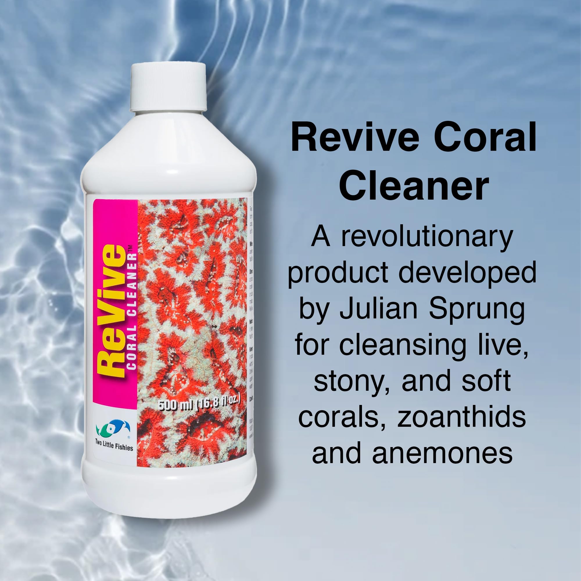 Two Little Fishies ATLRC4 Revive Coral Cleaner, dip prêt à préparer pour les coraux.