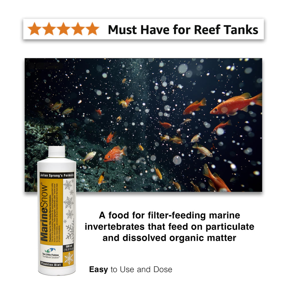 Two Little Fishies Marine Snow – emballage compact, rangement pratique.