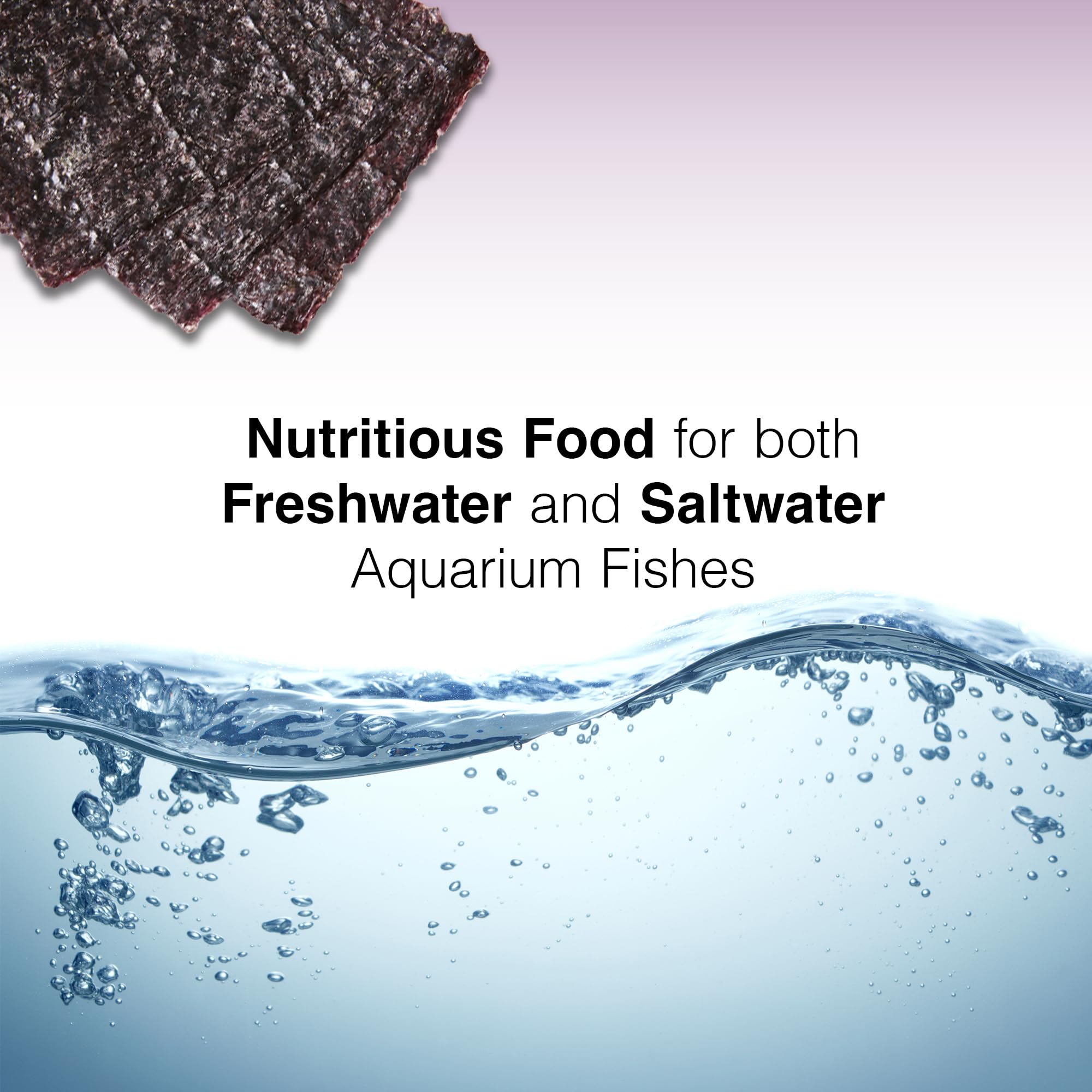 Texture croquante et couleur vive Sea Veg-Purple Seaweed en sachet.