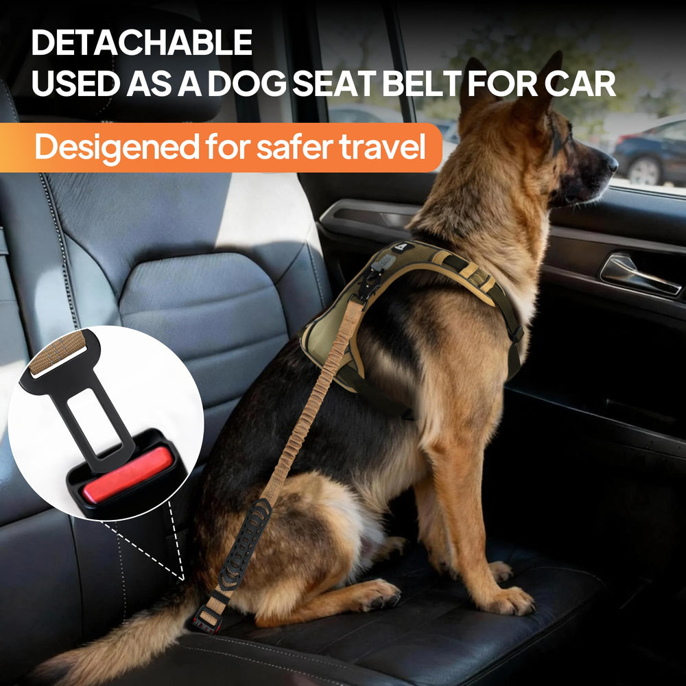 TwoEar Laisse attache ceinture vehicule pour trajets plus securises.
