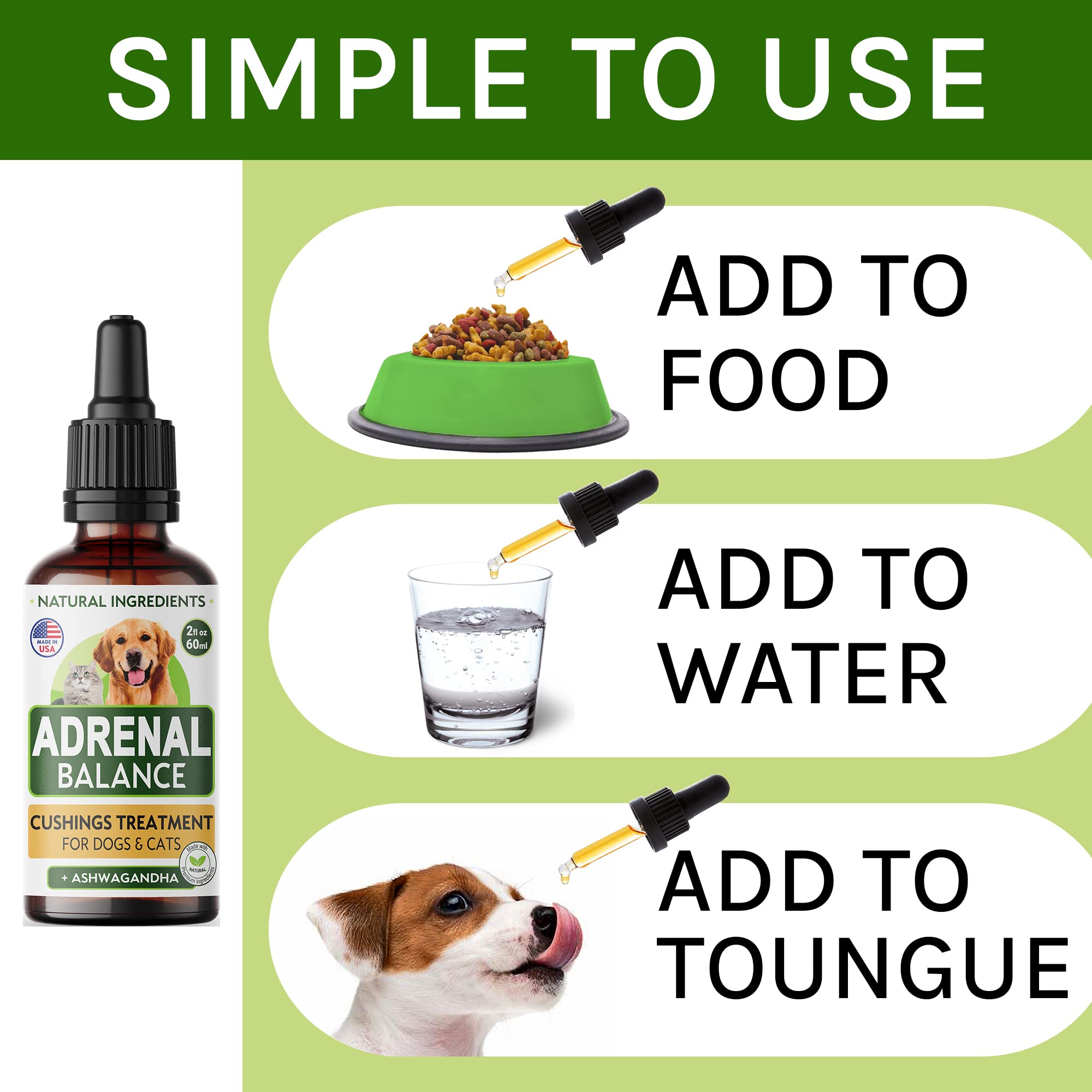 Ingrédient reglisse dans Adrenal Balance pour le bien‑être animal.