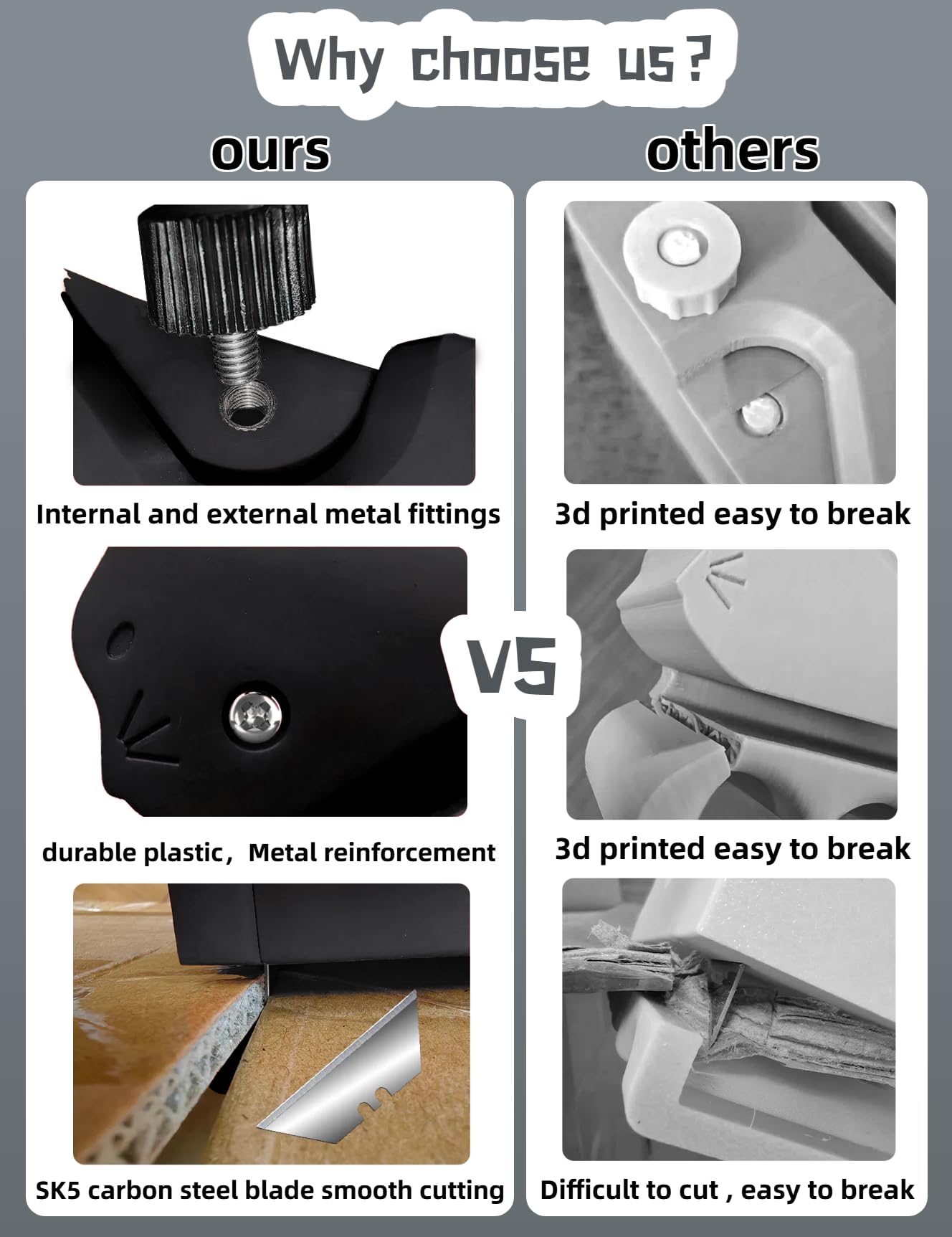 Lames de rechange SK5 incluses pour prolonger le bricolage