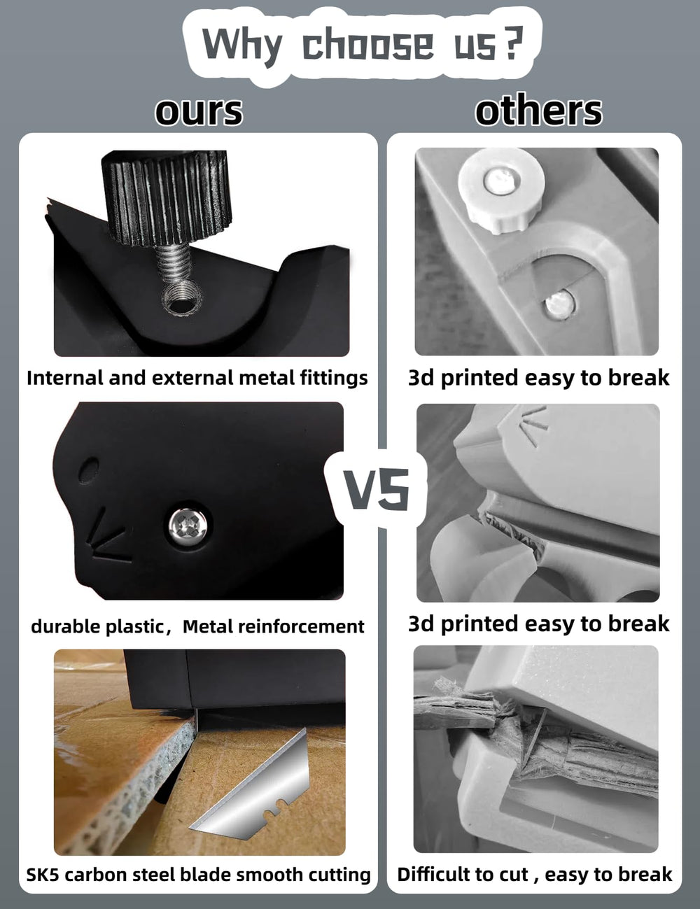 Lames de rechange SK5 incluses pour prolonger le bricolage