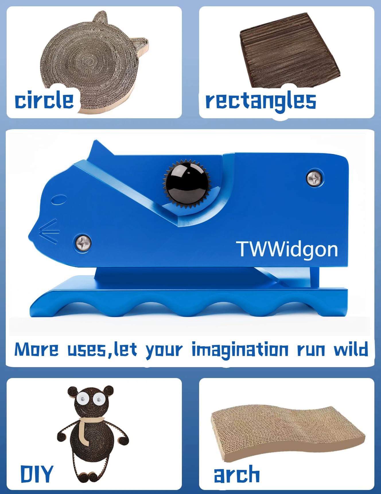 Largeur standard 1,38 pouce assure des coupes nettes avec TWWidgon.