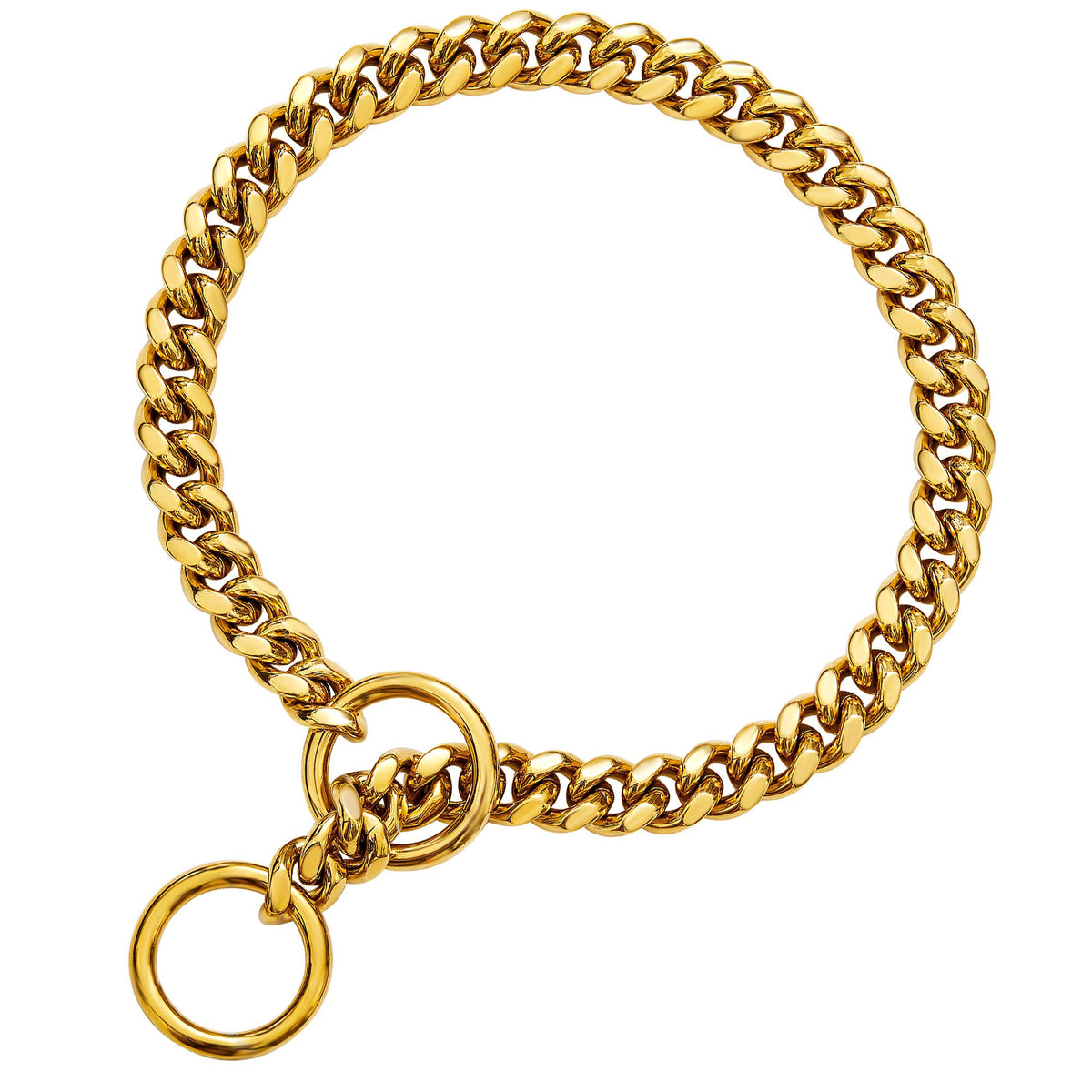 txprodogchains collier 10 mm rose doré en profil élégant et durable.