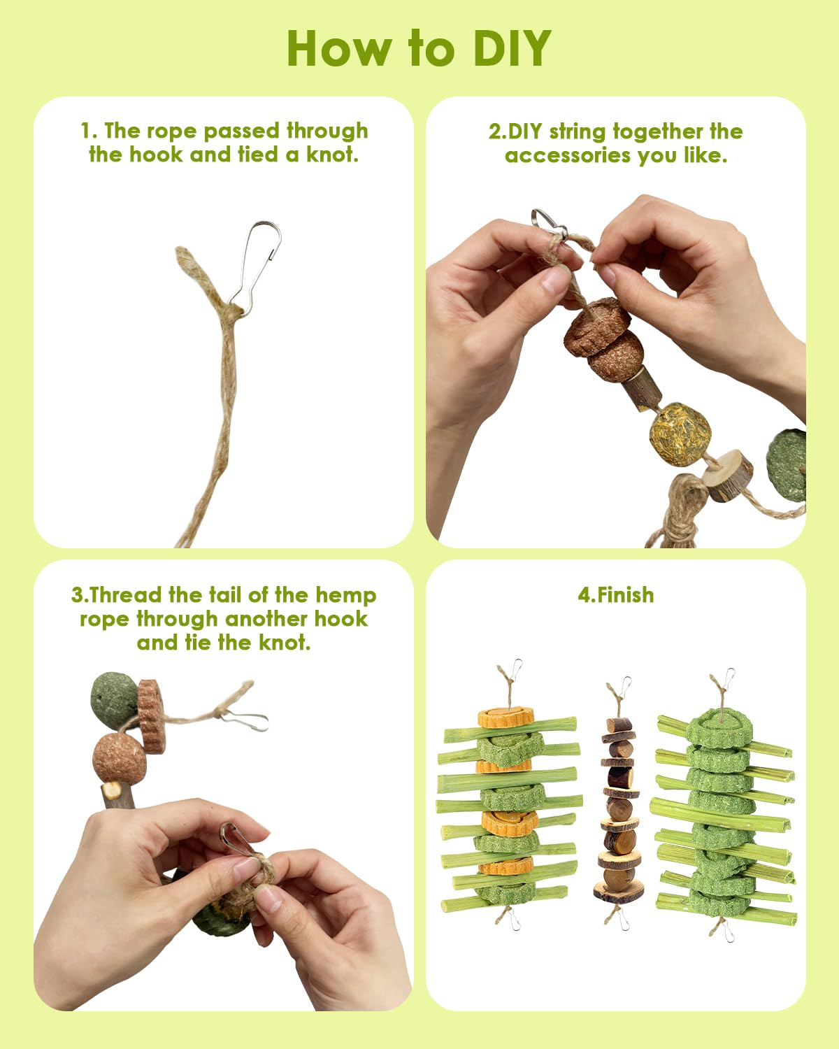 Petits morceaux de pomme Tyotrbs pour lapin, snack sain et stimulation buccale.