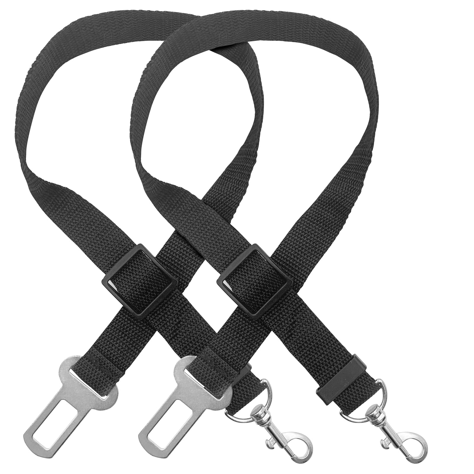 TYTDOUTER Ceinture pour chien ajustable en nylon, lot de 2, durable pour les trajets.