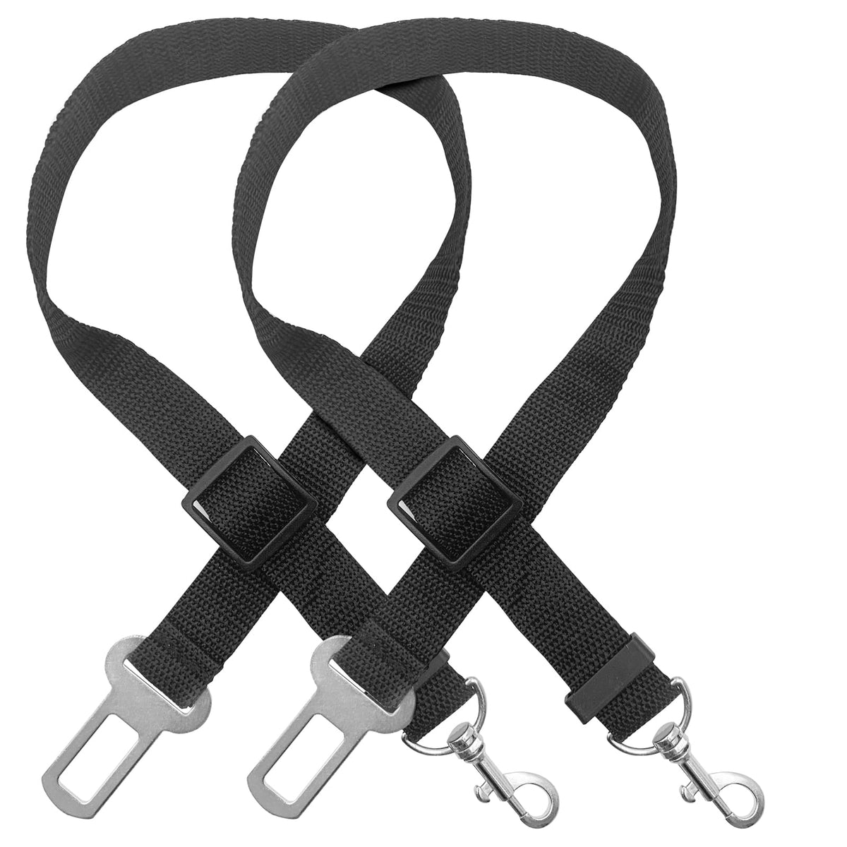 TYTDOUTER Ceinture pour chien ajustable en nylon, lot de 2, durable pour les trajets.