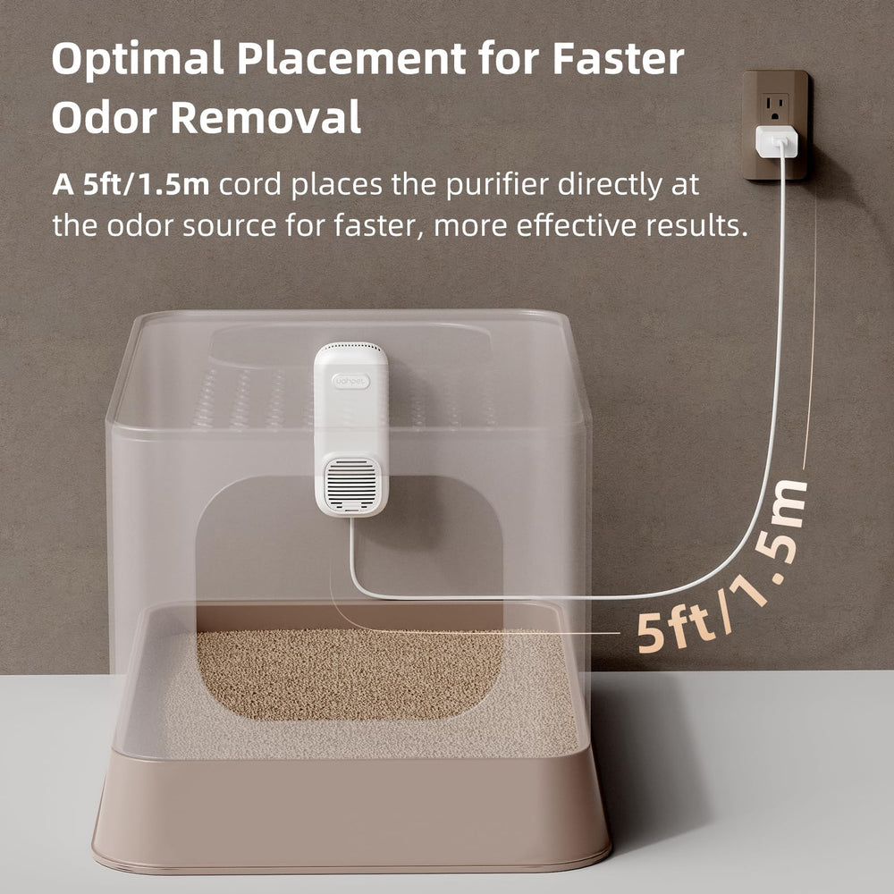 uahpet placement idéal — idéal pour placer près de chaque litière.