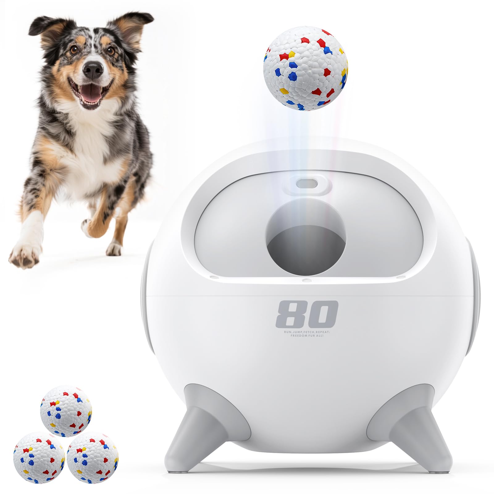 Lanceur uahpet avec détection d'obstacles pour chien, sécurité lors du fetch.
