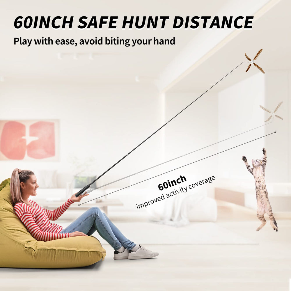 uahpet-oiseau-flottant stimule l'instinct de chasse tout en restant sûr pour votre chat.