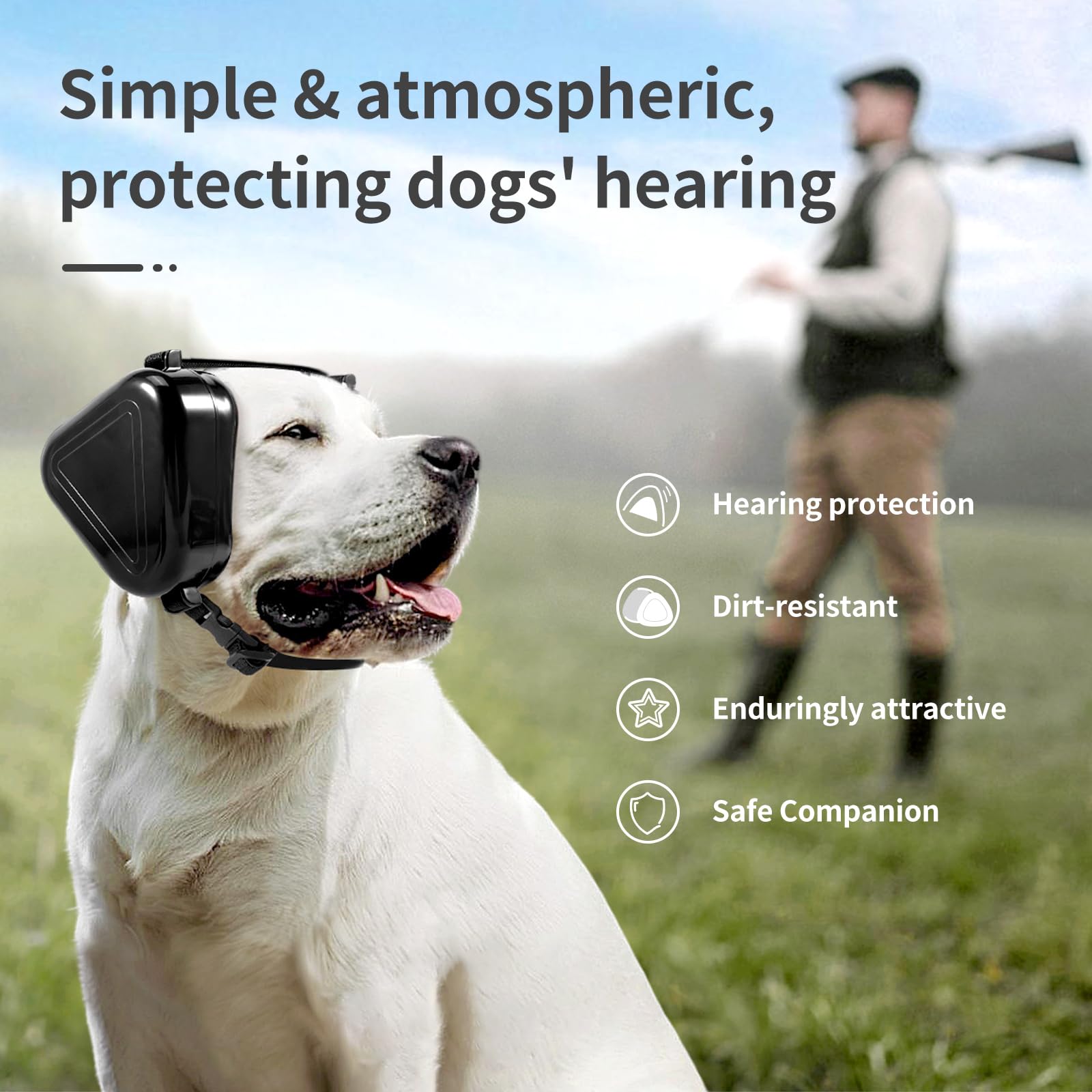 uaidie utilisation exterieure chien, pratique contre le bruit fort.