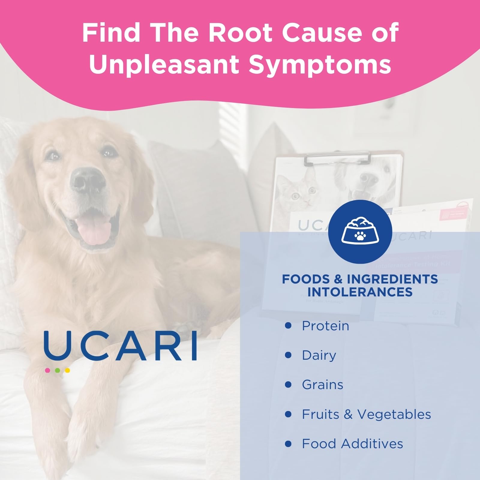 UCARI sans-vet-visites : test à domicile sans visites chez le vétérinaire.