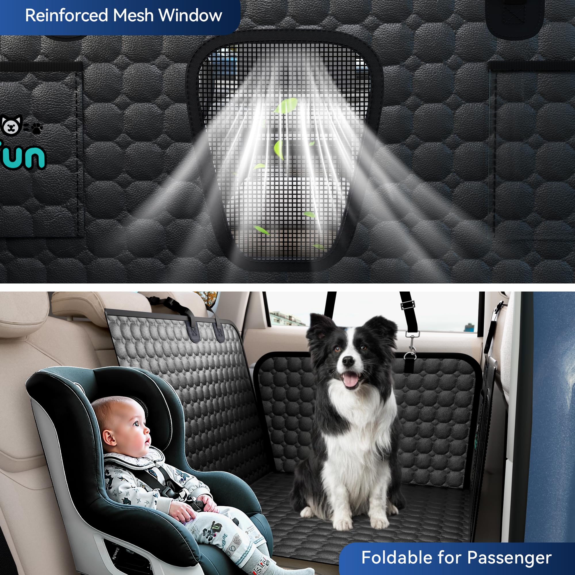 Ceinture de sécurité chien Ucolofun: fixation sécurisée pendant le trajet