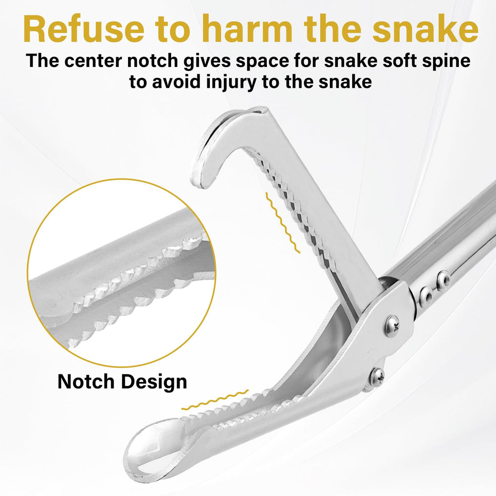 UEGHNS Serpent Grabber en acier inoxydable résistant à la corrosion.