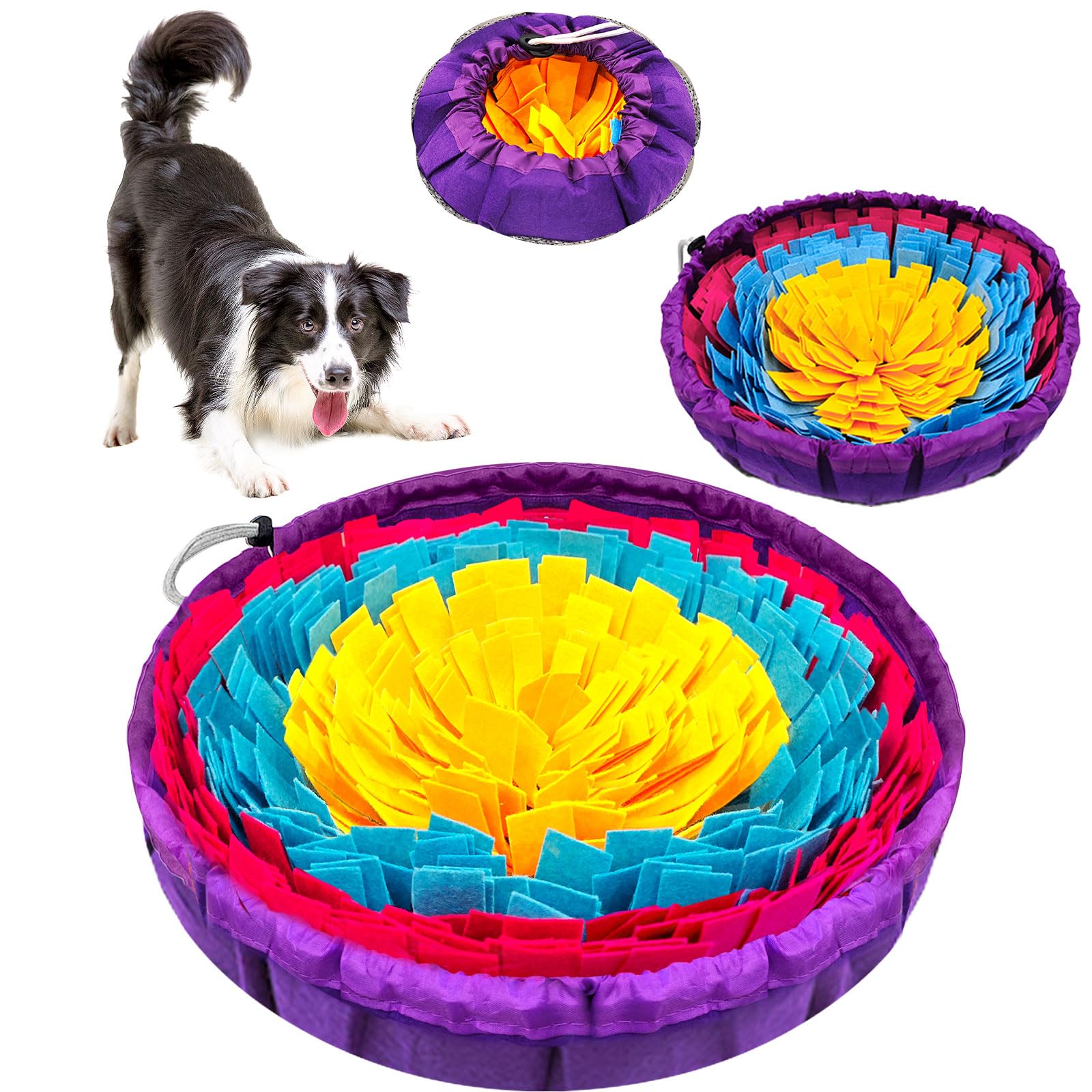 Tapis-snuffle UETZLTB 19x19, stimulation olfactive pendant le repas.