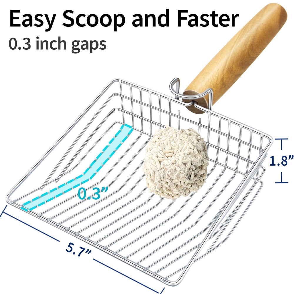 Pelle UFECODO inox avec manche en bois, robuste et ergonomique.
