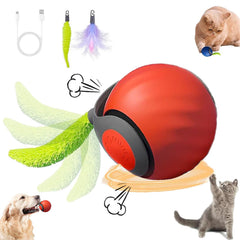 ugdurwp Speedy 2.0 balle interactive: stimule l’activité du chat et le divertit