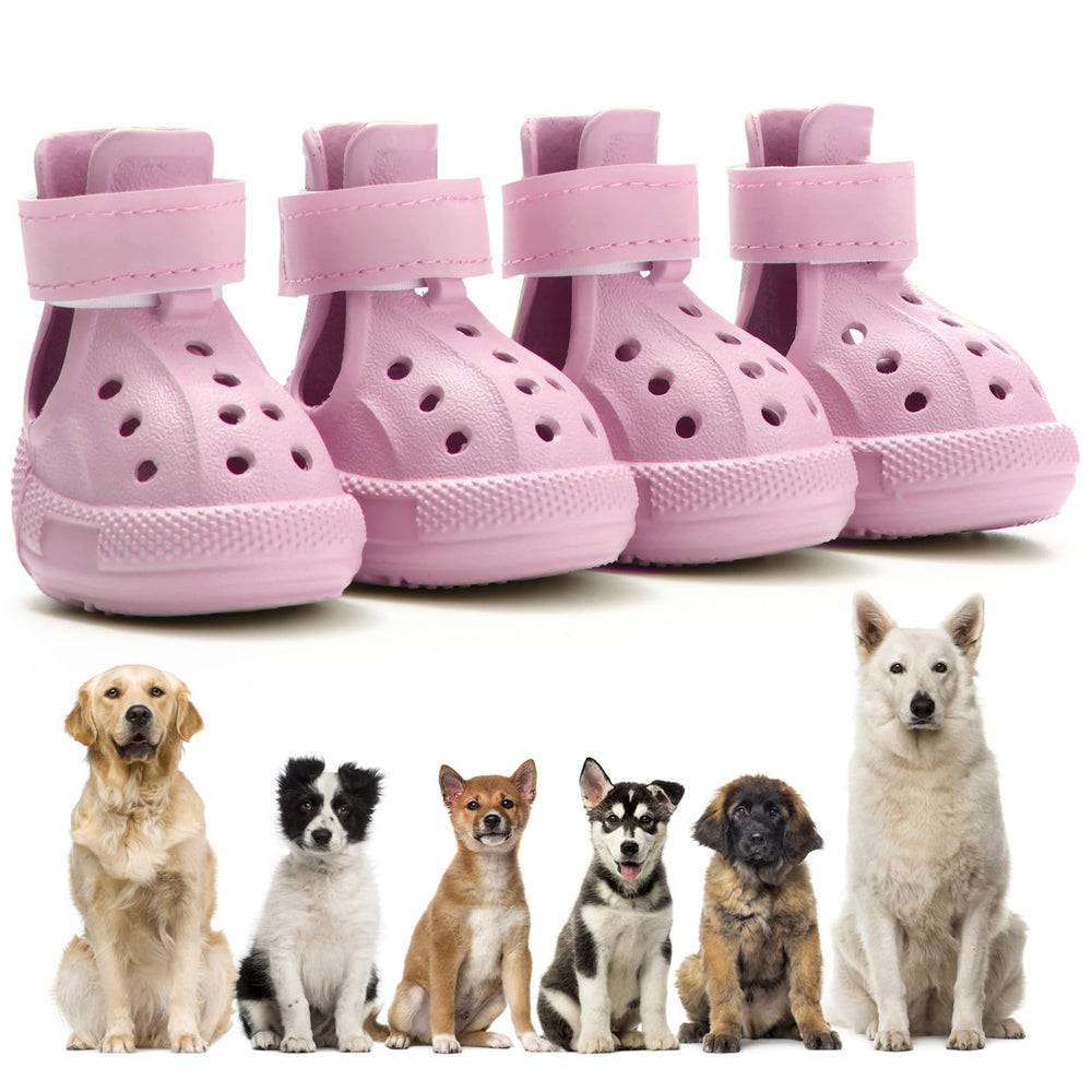 UGRASEA bottes chien trottoir chaud rose : protection des pattes sur chaussées brûlantes