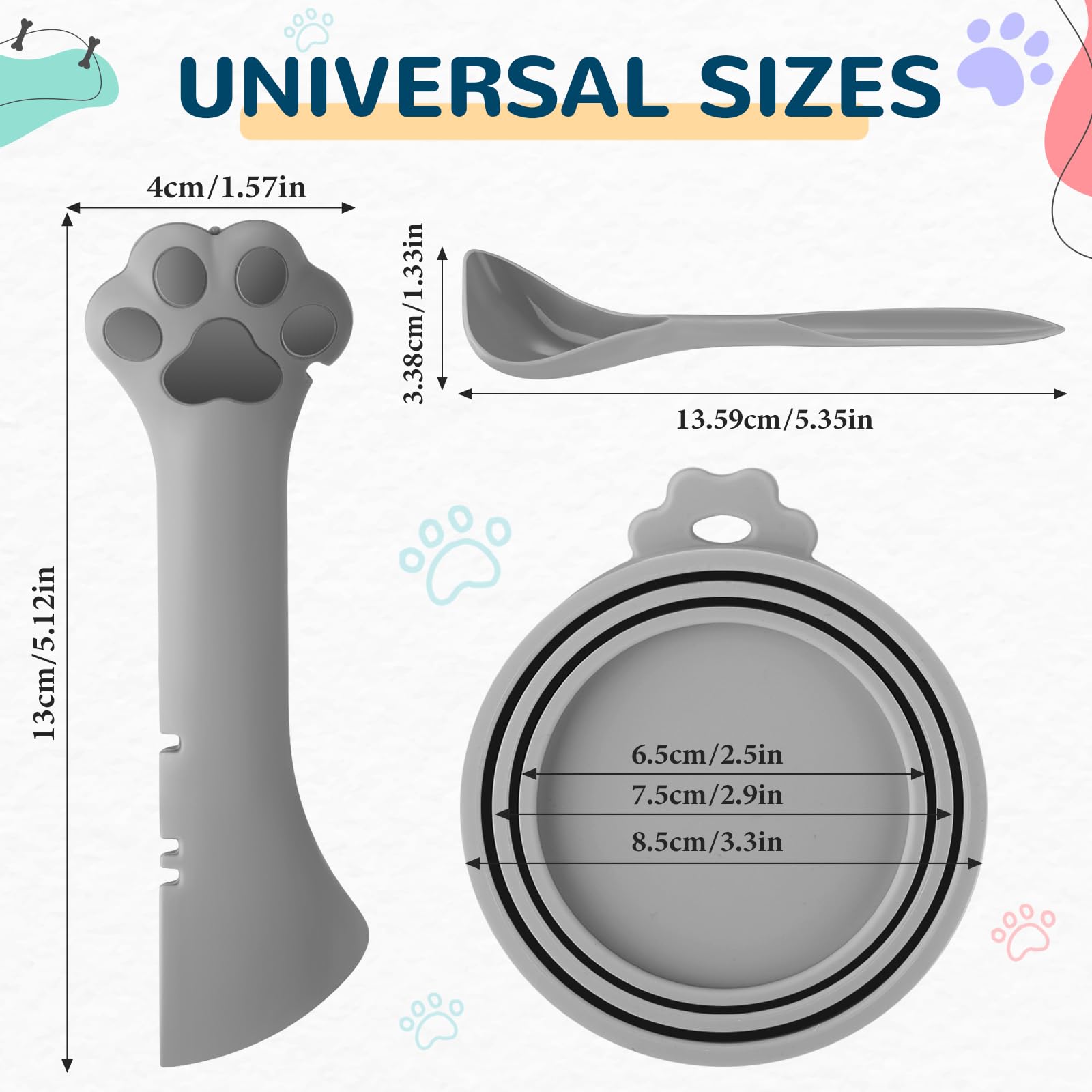 Uiifan ensemble-couvercles-nourriture-chiens-chats: conservation facilitée des repas
