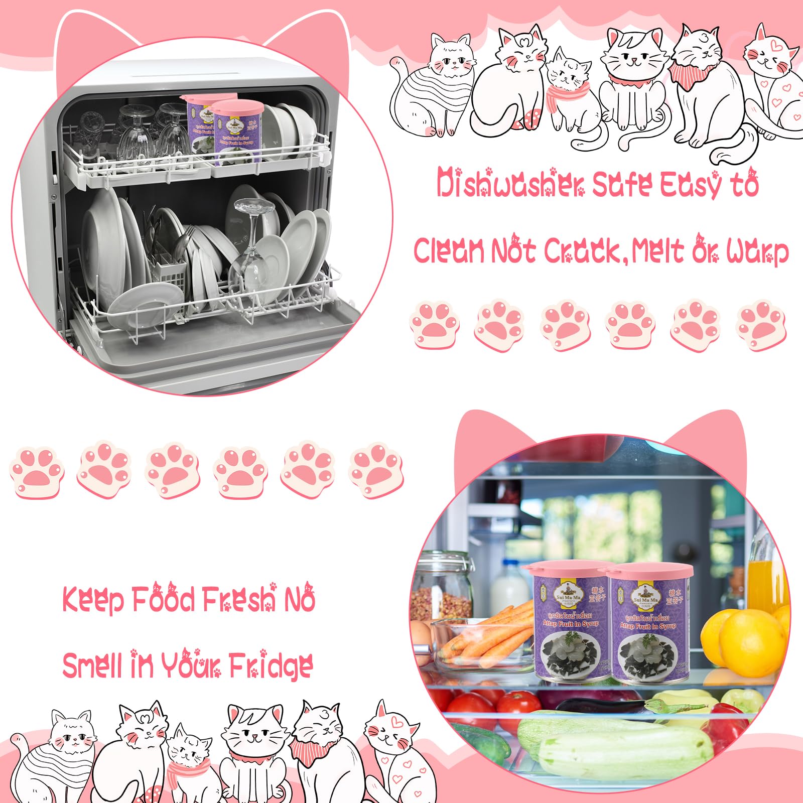 Uiifan: usage sûr au réfrigérateur pour conserver aliments animaux.