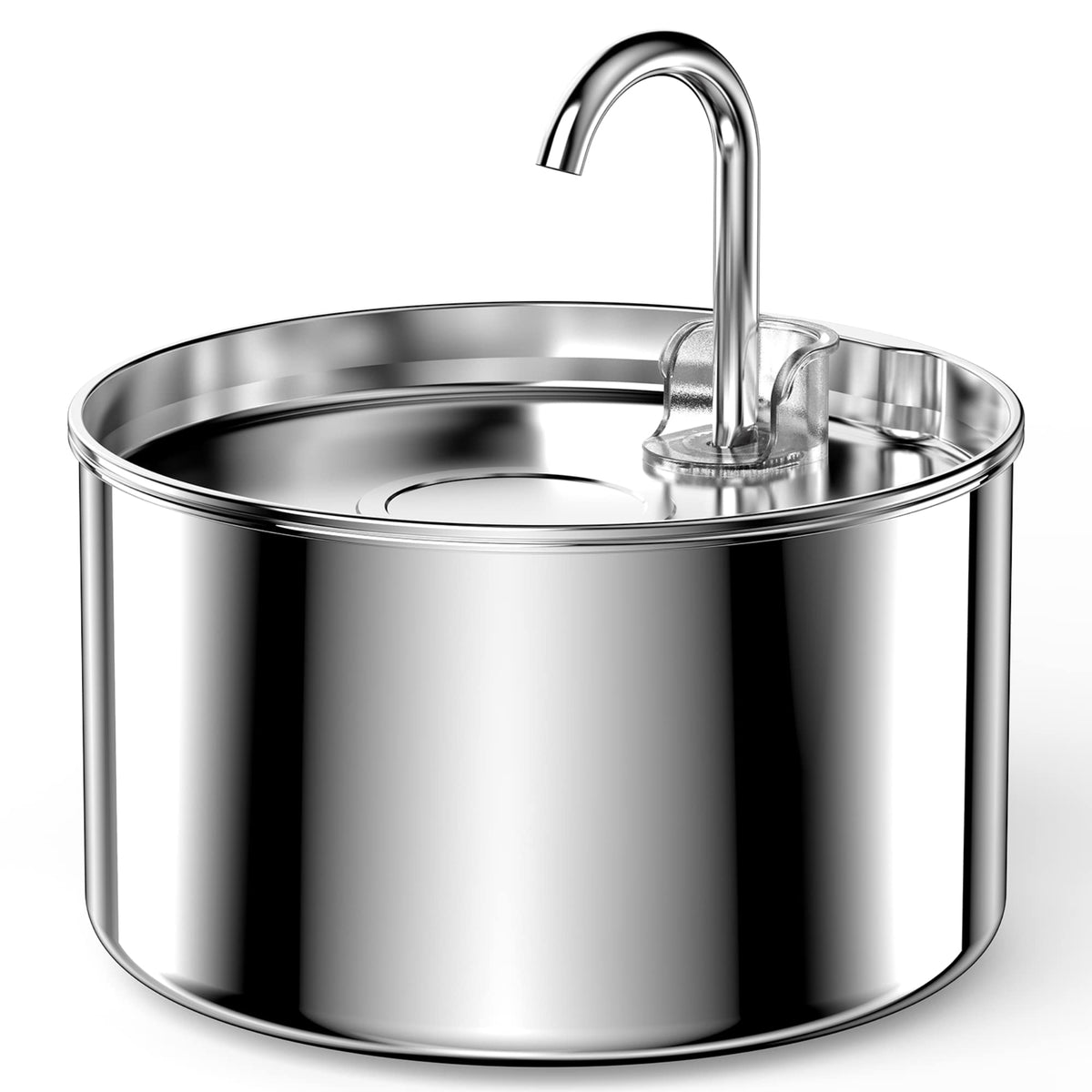 Fontaine UIOOQ en inox 304 pour chats et chiens, eau sûre et durable.