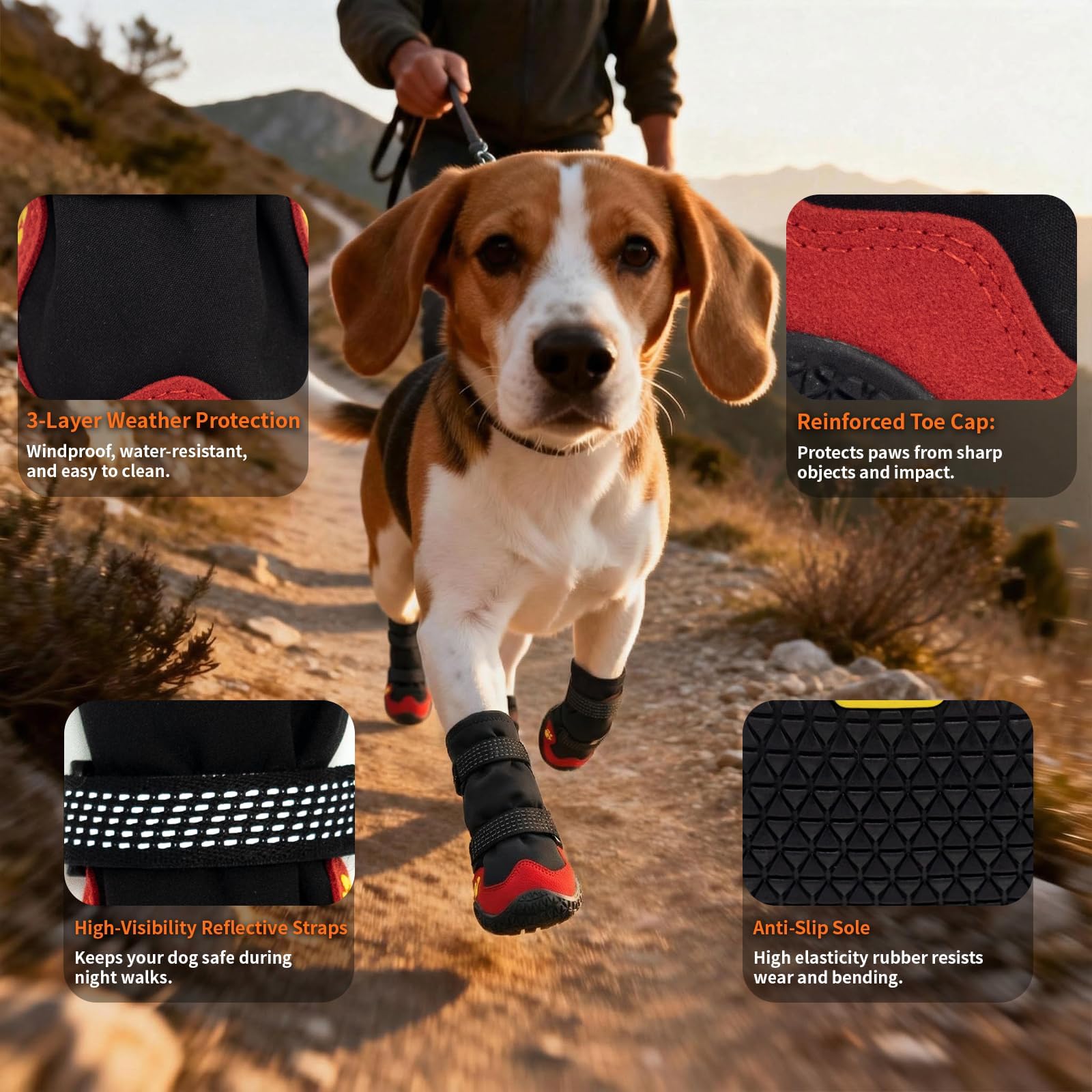 UIQELYS design noir et rouge, cadeau élégant pour les amateurs de chiens.