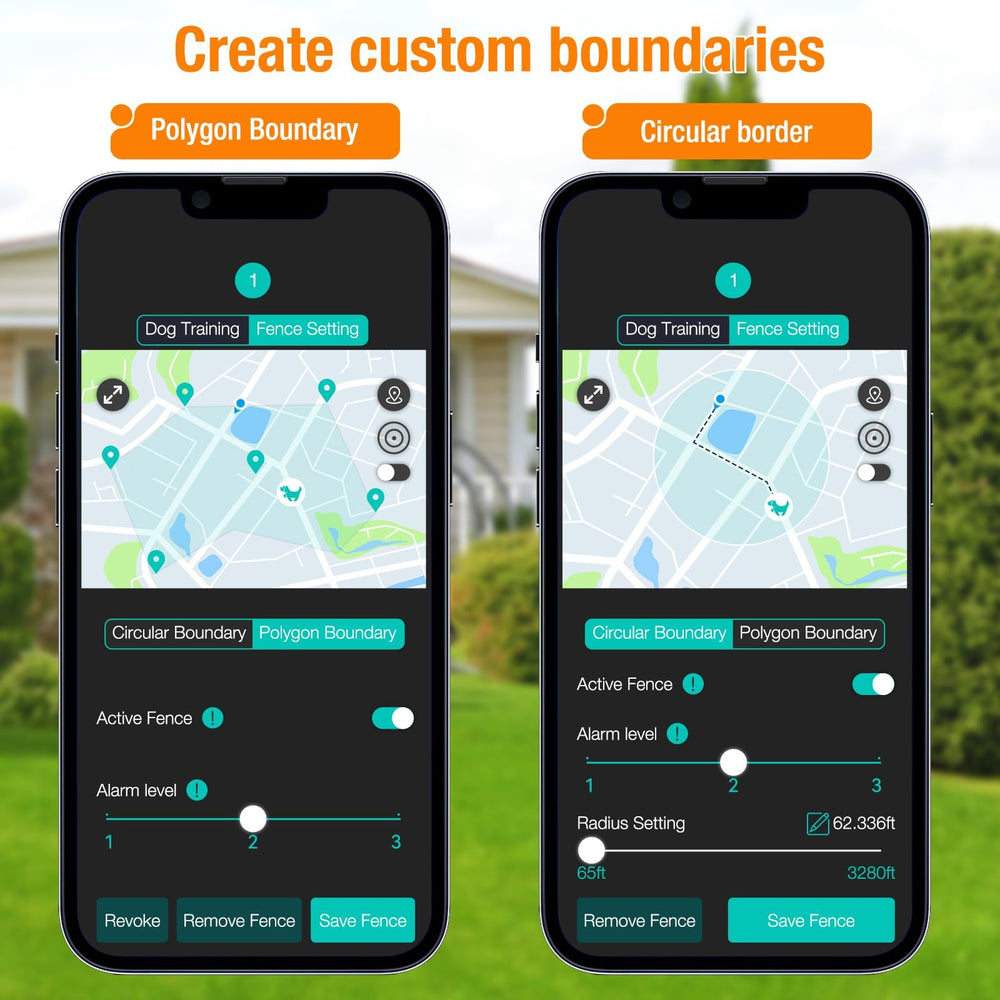 UJQW GPS – Cartographie géofence sur l’application, délimitation en temps réel.