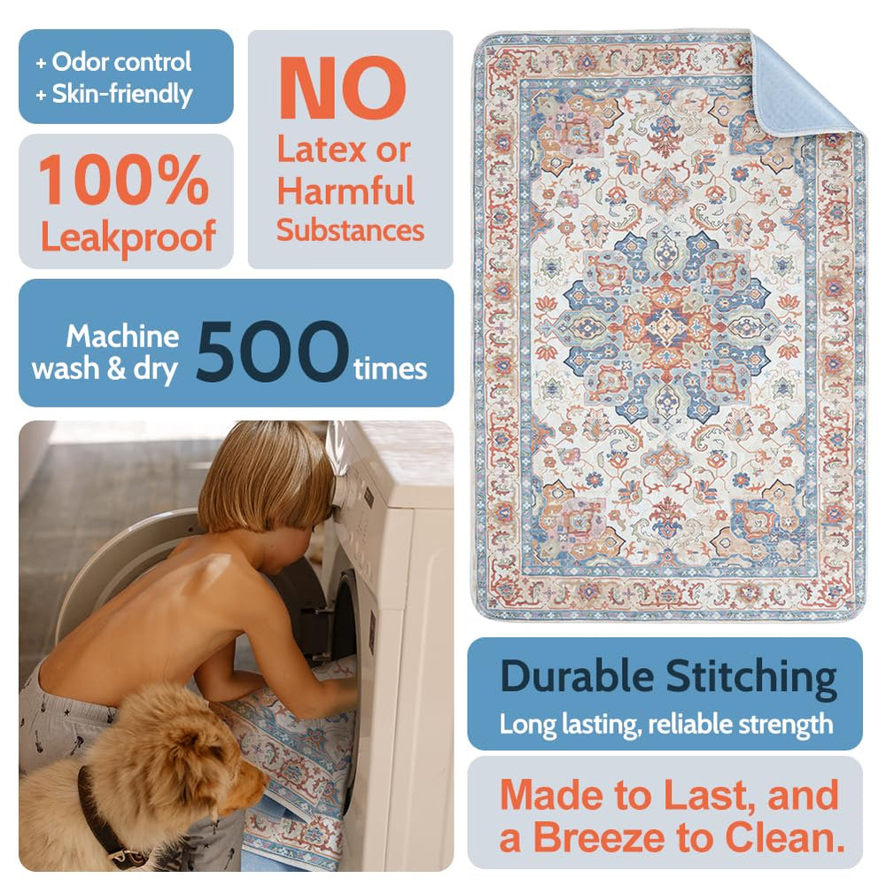 ULIGOTA tapis anti-fuites 4 couches protège sols et moquettes.