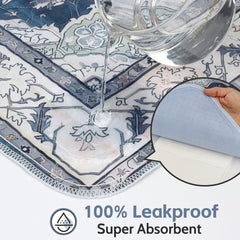 ULIGOTA tapis antiderapant navy reste en place pour plus de securite.