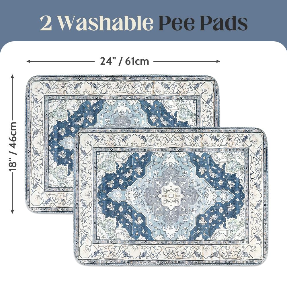 ULIGOTA tapis design navy et mix, chic et pratique.