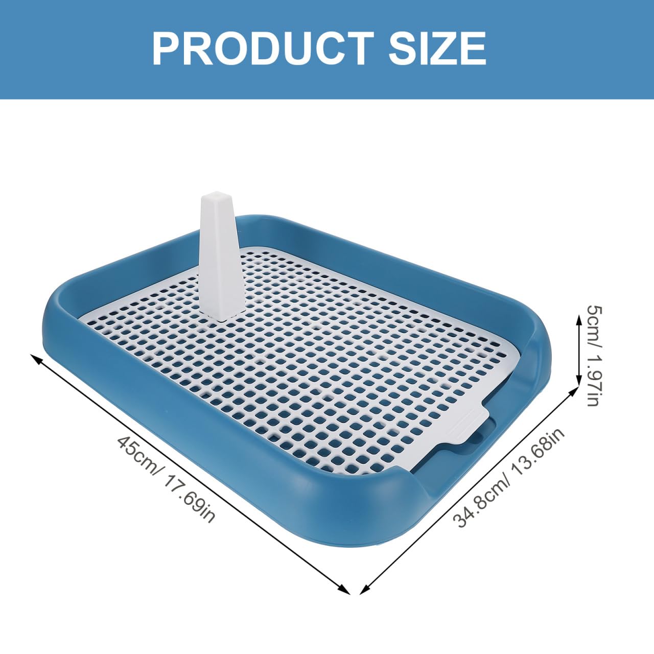 ULTECHNOVO bac toilette chien avec tapis-pipi et verrouillage sécurisé.