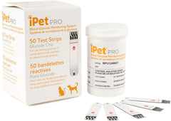UltiCare iPet PRO Bandes glucose 50 – emballage pratique pour test rapide à domicile.