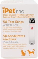 UltiCare iPet PRO Bandes glucose 50 – test sur goutte de sang pour animaux.