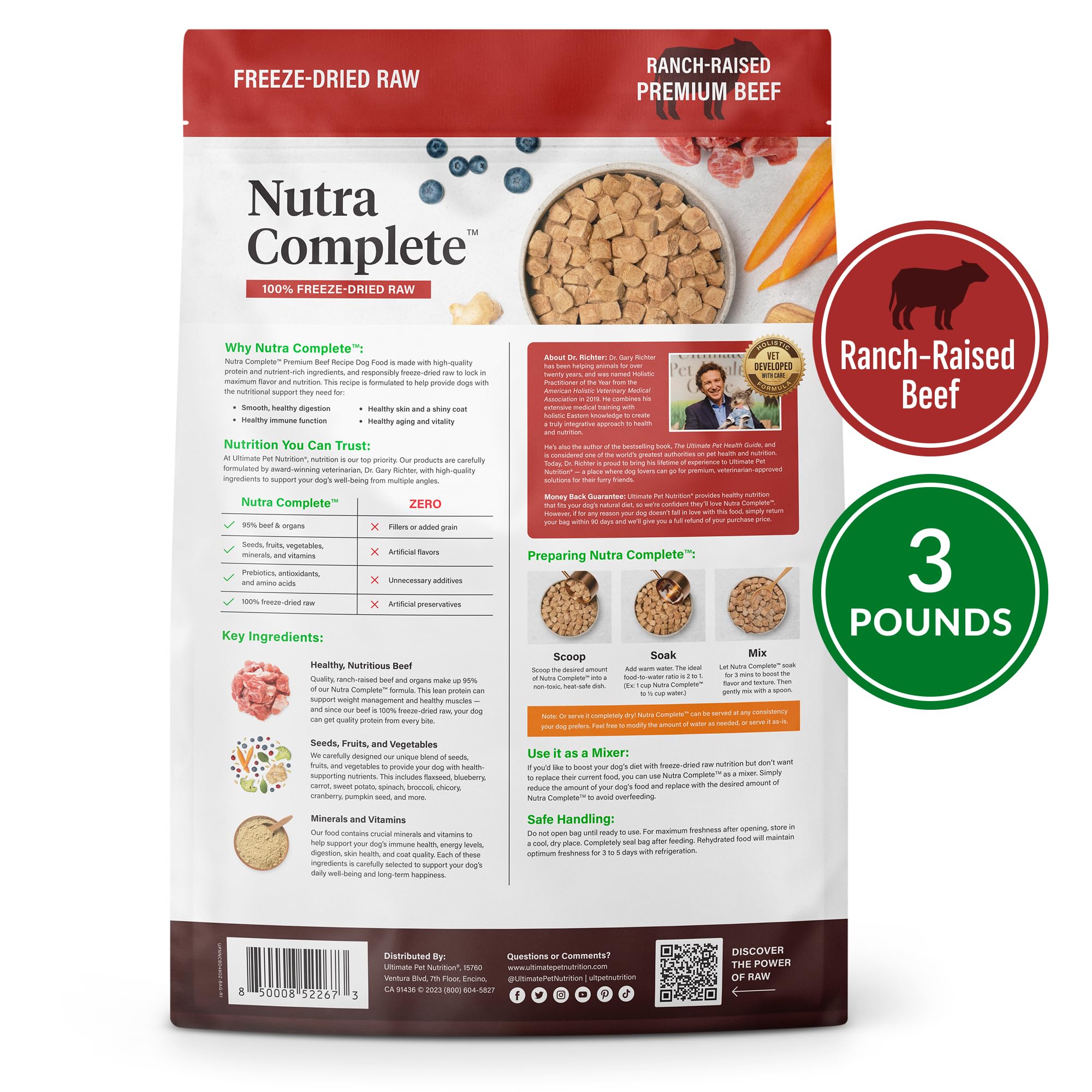 Nutra Complete – formulation vétérinaire visant le bien-être quotidien du chien.